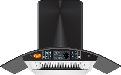 Maplin SS90 Auto Clean Wall Mounted Black 1400 CMH Chimney