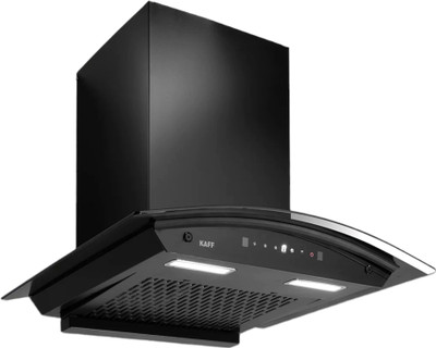 Kaff MAINZ DHC 75| Filter Less | Dry Heat Auto Clean Wall Mounted Black 1180 CMH Chimney