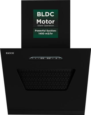 Koche PRONTO 60 CM BLDC Auto Clean Wall Mounted Black 1450 CMH Chimney