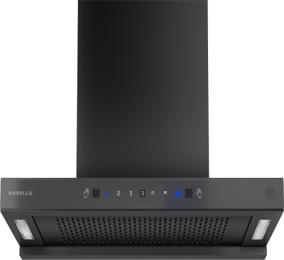 HAVELLS GHKCNBMK0 Auto Clean Wall and Ceiling Mounted Black 1200 CMH Chimney