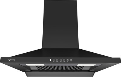 Lifelong LLLACP03 Auto Clean Touch + Motion Control 60 cm Pyramid Wall Mounted Black 1000 CMH Chimney
