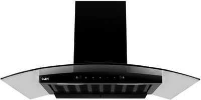Glen CH 6060 BL AC 90 Auto Clean Wall Mounted Black 1200 CMH Chimney