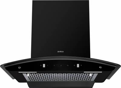 Elica FL 600 SLIM HAC MS NERO Auto Clean Wall Mounted Chimney