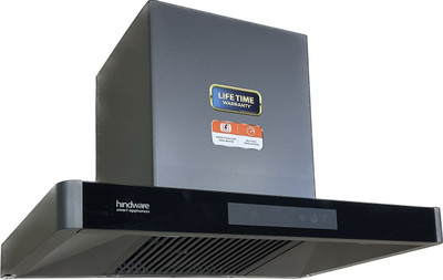 Hindware MARCELLA 75CM 1700CMH; ENERGY EFFICENT BLDC MOTOR AND MOTION SENSOR (YEAR 2023) Auto Clean Wall Mounted GREY 1700 CMH Chimney