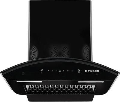 FABER HOOD ORIENT SMART 3D IND HC SC EBK 60 Auto Clean Wall Mounted Black 1250 CMH Chimney