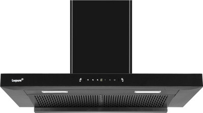 LIVPURE FENIX-90-FL-HAC Auto Clean Wall Mounted Black 1400 CMH Chimney