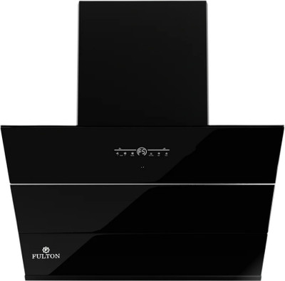 FULTON 60CM INCLINED CHIMNEY Auto Clean Wall Mounted BLACK 1750 CMH Chimney