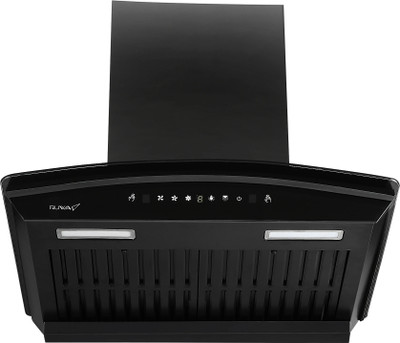 RUWA RAVE-BLACK Auto Clean Wall Mounted BLACK 1200 CMH Chimney