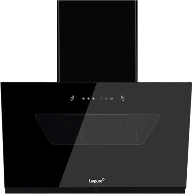 LIVPURE EMERALD-NEO-90-FL-HAC Auto Clean Wall Mounted Black 1400 CMH Chimney