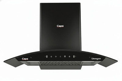 CAPS Ueregon 90 Auto Clean Wall Mounted Black 1550 CMH Chimney