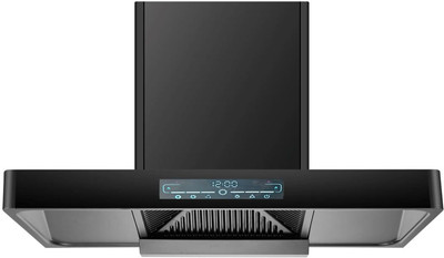 Kaff K-SERIES KET 90A T-Shape Filterless Chimney 90 CM with 1450 m3/hr Suction Wall Mounted Grey 1450 CMH Chimney