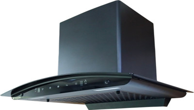 finix Sentum Eco 60cm Auto-Clean Wall-Mounted Kitchen Chimney Auto Clean Wall Mounted Matte Black 1350 CMH Chimney