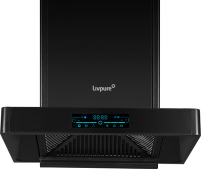 LIVPURE DASH-60-FL-HAC Auto Clean Wall Mounted Black 1450 CMH Chimney