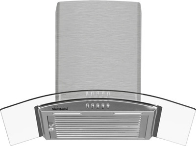 Sunflame Bella 60 cm Wall Mounted SS 1100 CMH Chimney
