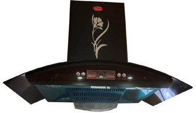 MULTICLEAN HOOD PUSH BOTTON KITCHEN CHIMNEY Auto Clean Wall Mounted BLACK, RED, PURPLE 1400 CMH Chimney