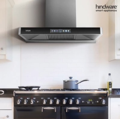 Hindware MARCELLA 75 | Filterless Technology | MaxX Suction 1700 m³/hr* | BLDC Motor | Auto Clean Wall Mounted Chimney(GREY 1700 CMH)