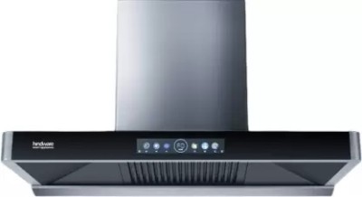 Hindware MARCELLA 75 | Filterless Technology | MaxX Suction 1700 m³/hr* | BLDC Motor | Auto Clean Wall Mounted Chimney(Gray 1700 CMH)
