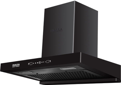 Inalsa Maris 75BKMAC 1350 m³/hr Motion Sensor, Filterless , Touch Control Kitchen Auto Clean Wall Mounted Chimney (Black 1350 CMH)