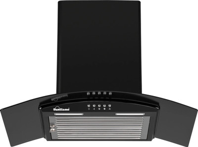 Sunflame Bella 60 cm Wall Mounted Black 1100 CMH Chimney