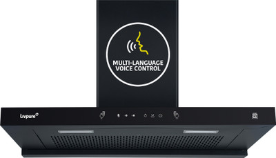 LIVPURE LIV-ELIVEO-VOICE-90 Auto Clean Wall Mounted Black 1350 CMH Chimney