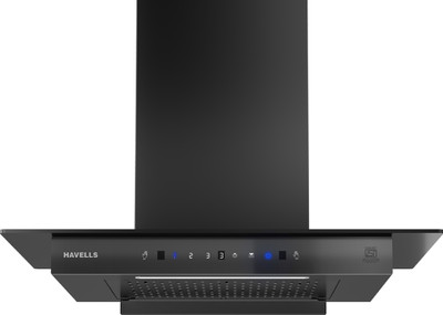 HAVELLS GHKCNBKK0 Auto Clean Wall and Ceiling Mounted Black 1200 CMH Chimney