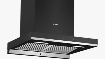 BOSCH DWBA68J60I Auto Clean Wall Mounted Black 950 CMH Chimney