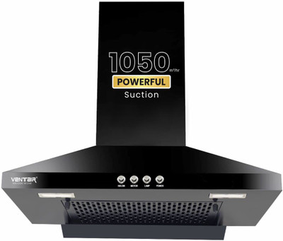 Ventair Prism 60 Wall Mounted Black 1050 CMH Chimney