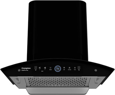 Crompton CHD-QPPC60FLE-MBL Auto Clean Wall Mounted Black 1600 CMH Chimney