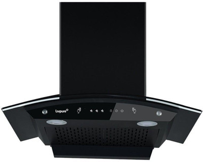 LIVPURE LIV-ELEVATE-VOICE-75 Auto Clean Wall Mounted Black 1400 CMH Chimney