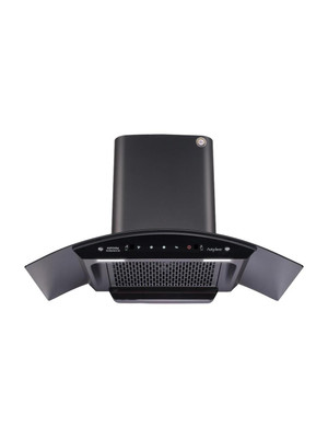 Kutchina Romania 90 1300 CMH 90 cm Motion Sensor Control Touch Control Auto Clean Powerful suction Low Noise Auto Clean Chimney(Wall Mounted, Black)