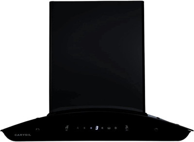 Carysil Kia FL 75 Kitchen Chimney, 1400 m3/hr Suction Capacity Wall Mounted Black 1400 CMH Chimney