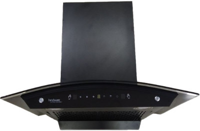 Hindware DIVINA 60CM 1200CMH WITH MOTION SENSOR ( LAUNCH YEAR 2022 ) Auto Clean Wall Mounted Chimney (BLACK 1200 CMH)