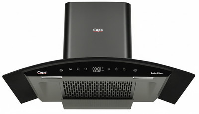 CAPS Auto Eden BLDC 60 Auto Clean Wall Mounted Black 1500 CMH Chimney