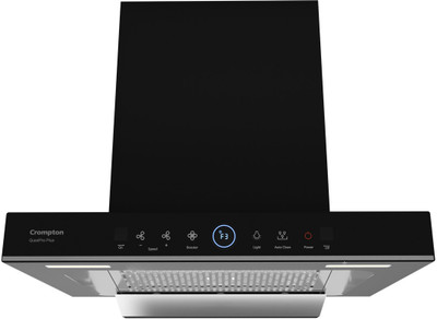 Crompton CHD-QPPB60FLE-MBL Auto Clean Wall Mounted Black 1480 CMH Chimney