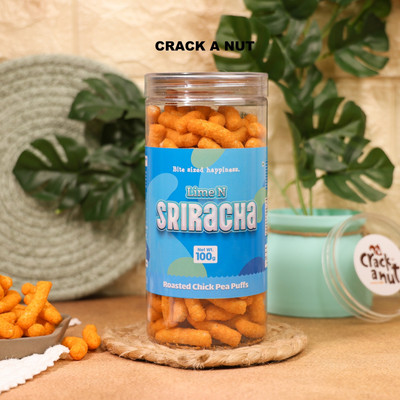 CRACKANUT Lime & Sriracha 100G Puffcorn(100 g)