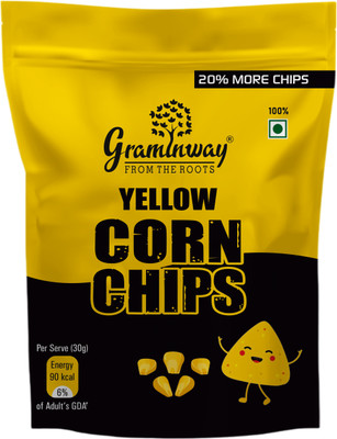 Graminway Yellow Corn Chips Pack 3 Chips(3 x 100 g)