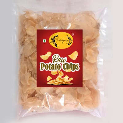 Parityaag Homemade Raw Potato Chips | Suitable for Vrat | Dry Kacchi Aaloo Chips(500 g)