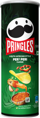 Pringles Potato Chips Peri Peri Flavor Pack Of 4, Crispy Snack For Movie & Game Nights Chips (4 X 102 G) For Rs. 120