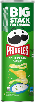 Pringles Sour Cream and Onion Flavour Potato Can Chips(141 g)