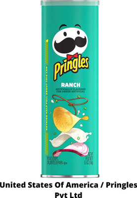 Pringles Ranch Artificially Flavored Con Sabor (IMPORTED FROM USA) Chips(158 g)