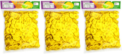KC FAST Pack of 3 100g Banana Chips Tasty 3×100g Chips(3 x 1 g)