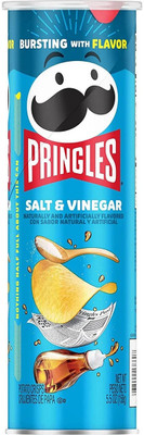Pringles Salt & Vinegar Naturally And Artificially Flavored Con Sabor (IMPORTED FROM USA) Chips(158 g)