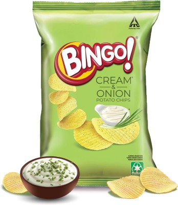 Bingo Cream and Onion Potato Chips(45 g)