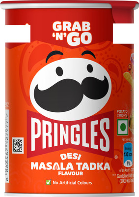 Pringles Kellogg's Potato Chips Desi Masala Tadka Flavour, Chips(40 g)