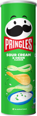 Pringles Sour Cream & Onion Flavoured Potato Chips(107 g)