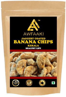 AWFAAKI JAGGERY COATED BANANA CHIPS / SHARKARA UPPERI / SARKKARA VARATTI / KERALA 250 GM Chips(250 g)