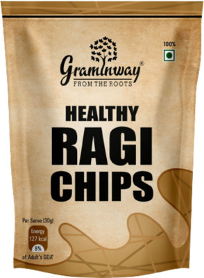 Graminway Healthy Ragi Chips Pack of 2 Chips(2 x 100 g)