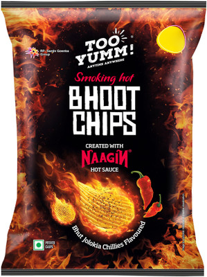 Too Yumm! Bhoot Created With Naagin Hot Sauce Bhut Jolokia Chillies Potato Chips(44 g)