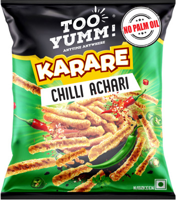 Too Yumm! Karare Chilli Achari No Palm Oil 60% less Saturated Fat Chips(70 g)