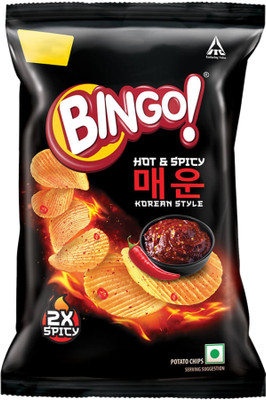 Bingo Potato Chips Hot & Spicy Korean Style Chips(85 g)